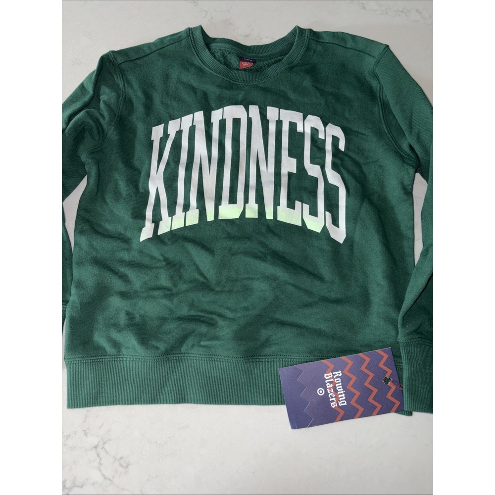 Rowing Blazers 'Kindness' Graphic Crewneck Sweatshirt Unisex Youth 6/7 Small